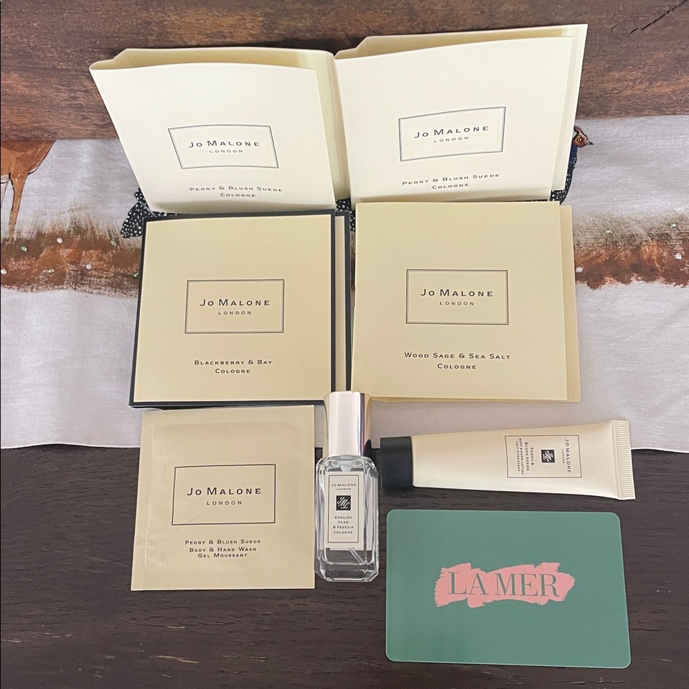 $50 LaMer Gift card Gorgeous New Joe Malone set7 pieces